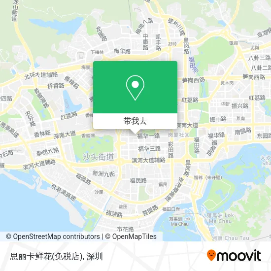 思丽卡鲜花(免税店)地图