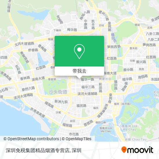 深圳免税集团精品烟酒专营店地图