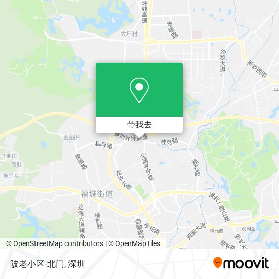 陂老小区-北门地图