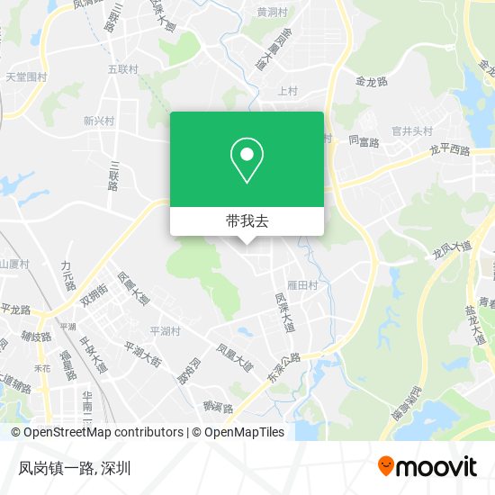 凤岗镇一路地图
