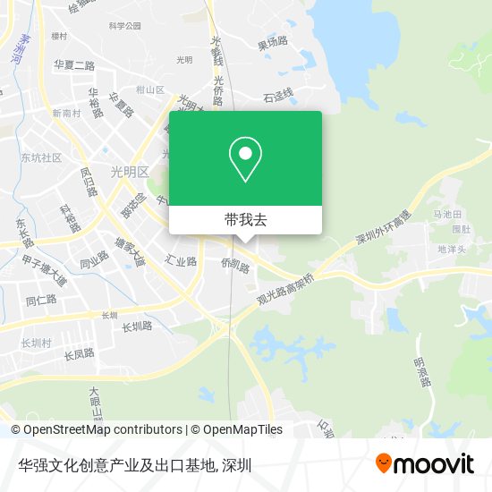 华强文化创意产业及出口基地地图