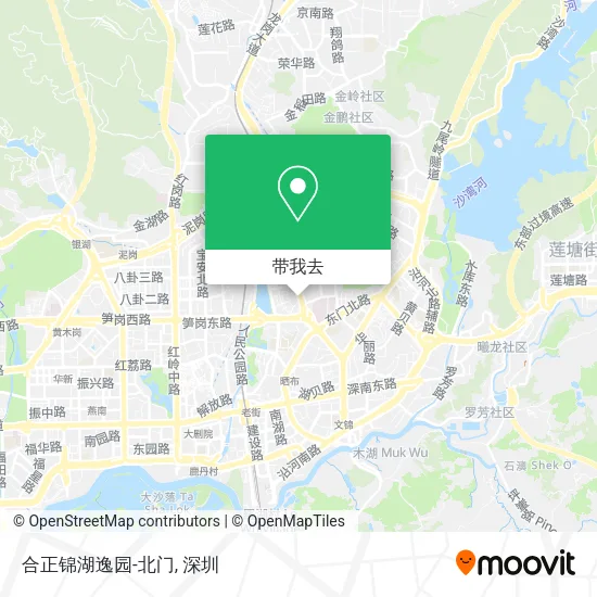 合正锦湖逸园-北门地图
