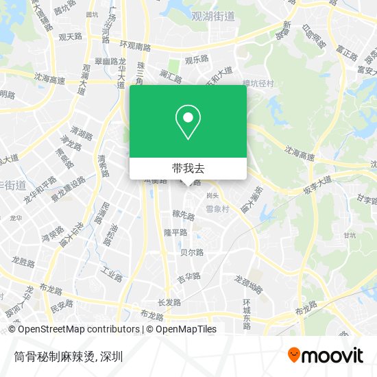筒骨秘制麻辣烫地图