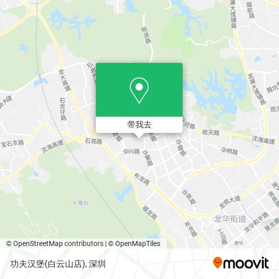 功夫汉堡(白云山店)地图