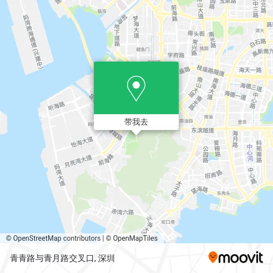 青青路与青月路交叉口地图