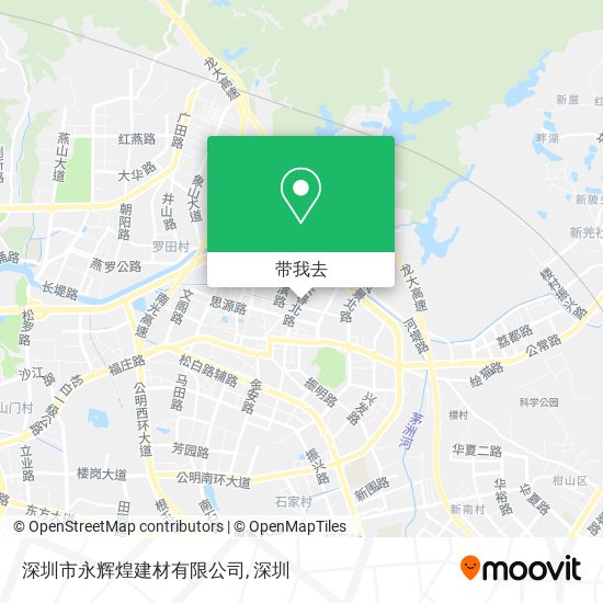 深圳市永辉煌建材有限公司地图