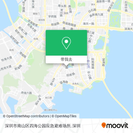 深圳市南山区四海公园应急避难场所地图