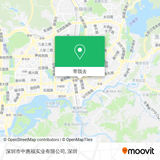 深圳市中惠福实业有限公司地图