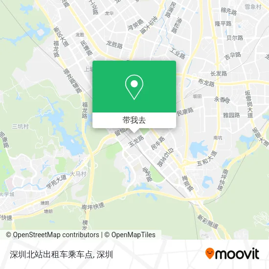 深圳北站出租车乘车点地图