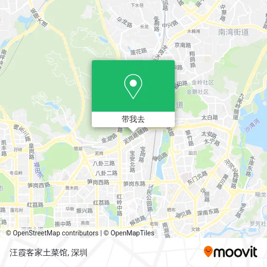 汪霞客家土菜馆地图