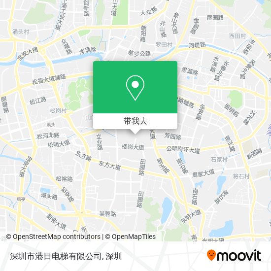 深圳市港日电梯有限公司地图