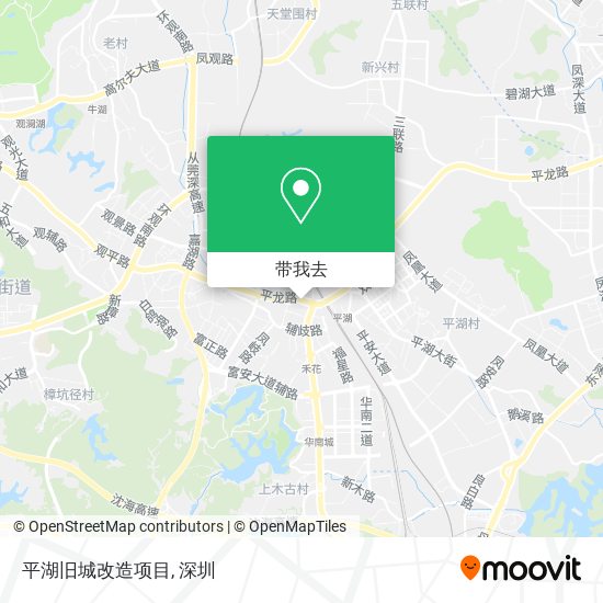 平湖旧城改造项目地图