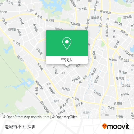 老城街小面地图