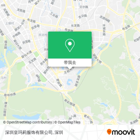 深圳皇玛莉服饰有限公司地图