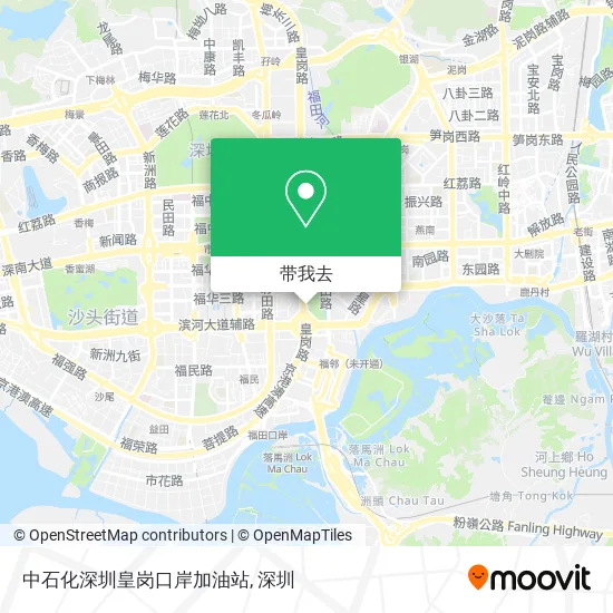 中石化深圳皇岗口岸加油站地图