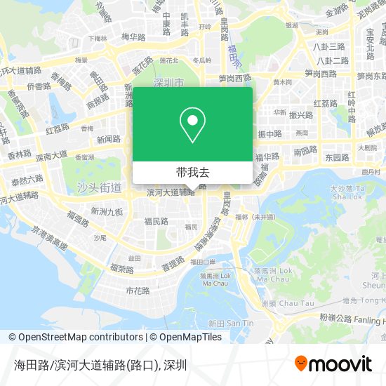 海田路/滨河大道辅路(路口)地图