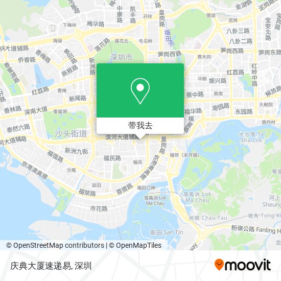 庆典大厦速递易地图
