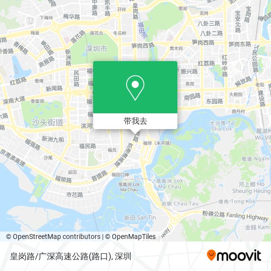 皇岗路/广深高速公路(路口)地图