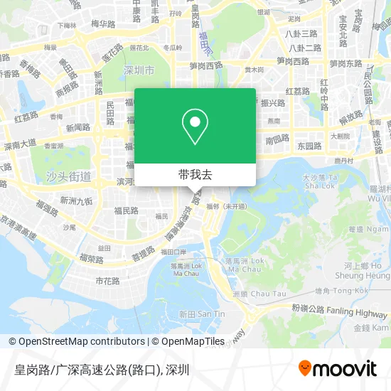 皇岗路/广深高速公路(路口)地图