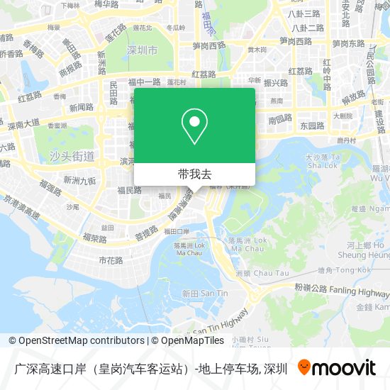 广深高速口岸（皇岗汽车客运站）-地上停车场地图