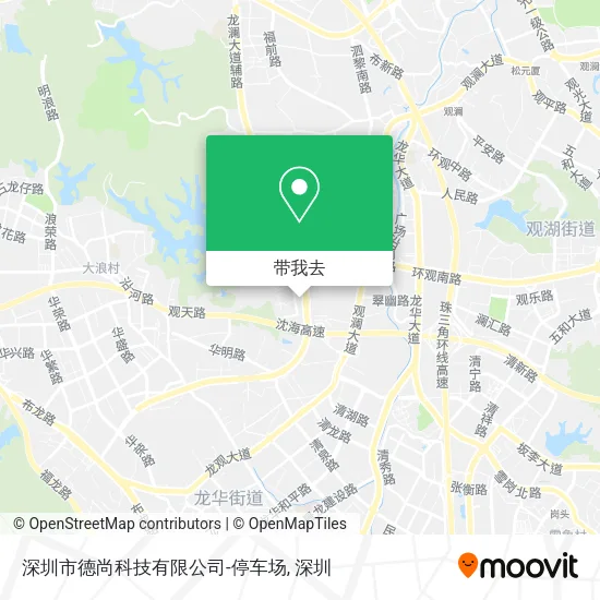 深圳市德尚科技有限公司-停车场地图