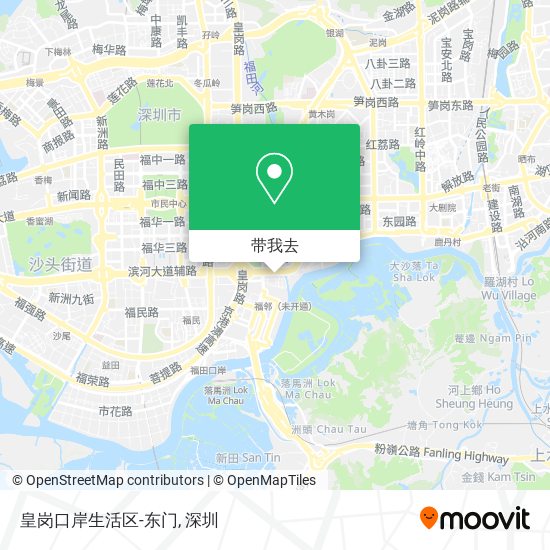 皇岗口岸生活区-东门地图