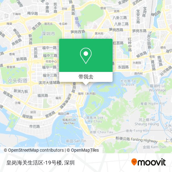 皇岗海关生活区-19号楼地图