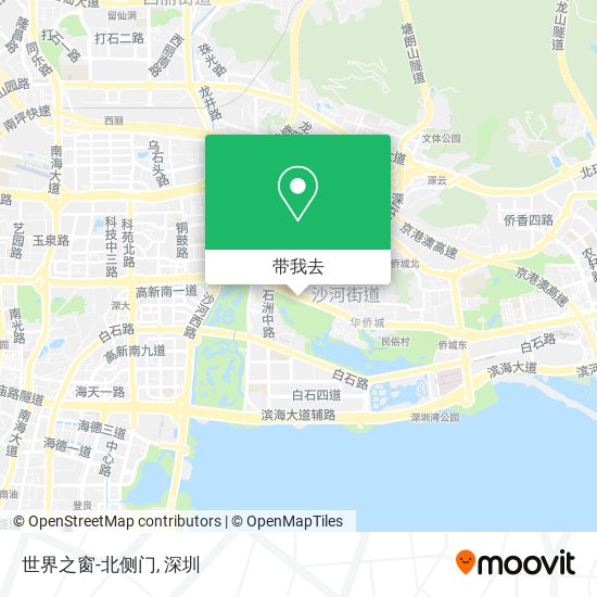 世界之窗-北侧门地图