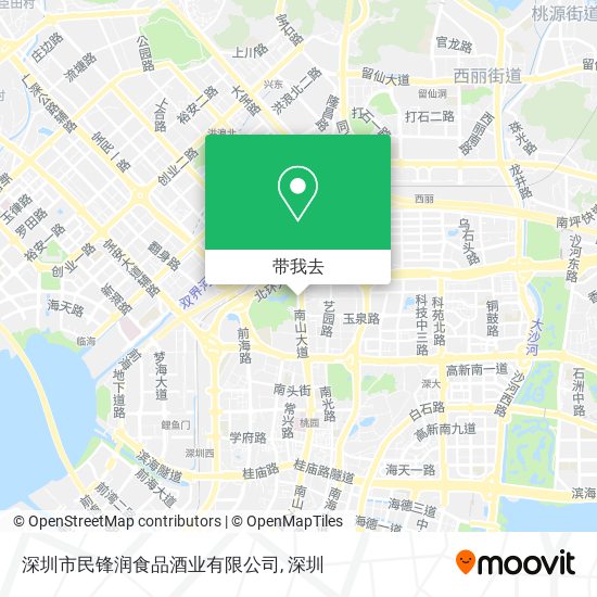 深圳市民锋润食品酒业有限公司地图