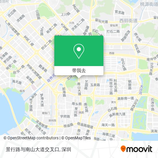 景行路与南山大道交叉口地图
