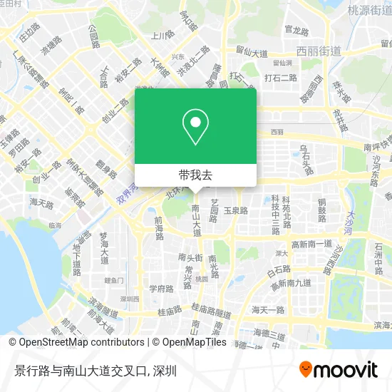 景行路与南山大道交叉口地图