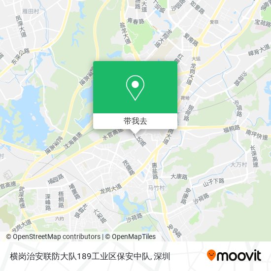 横岗治安联防大队189工业区保安中队地图