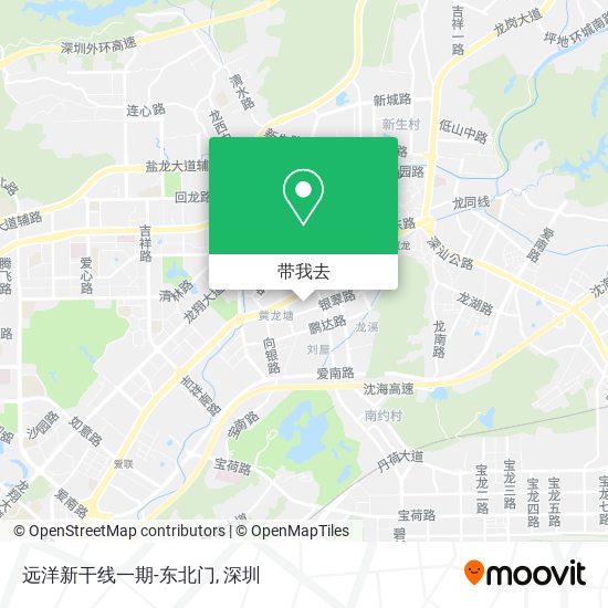 远洋新干线一期-东北门地图