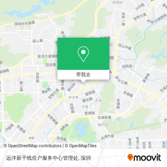 远洋新干线住户服务中心管理处地图