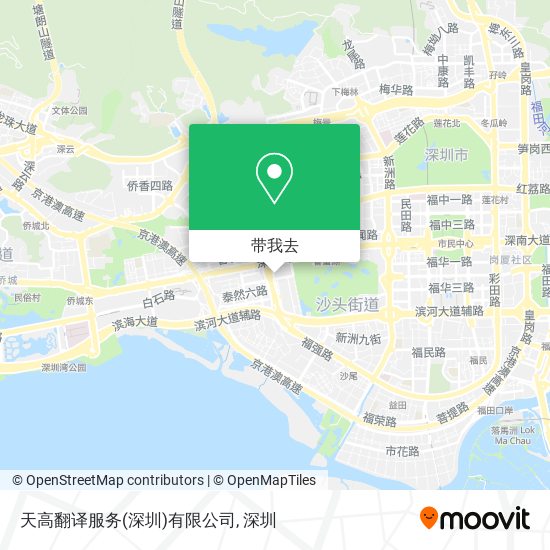 天高翻译服务(深圳)有限公司地图