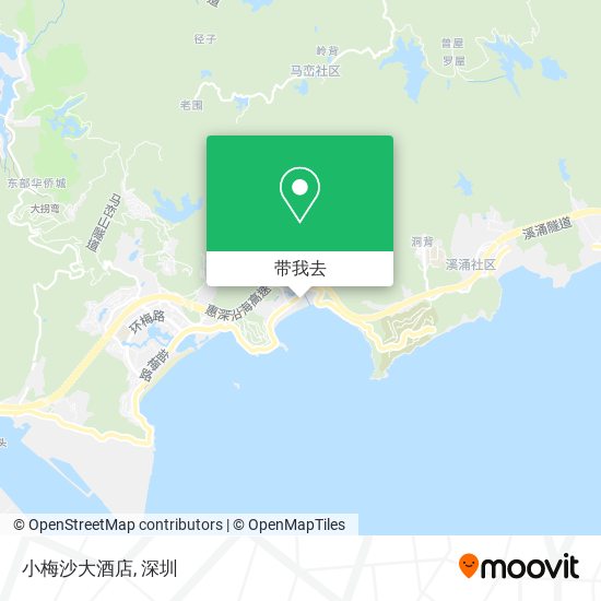 小梅沙大酒店地图