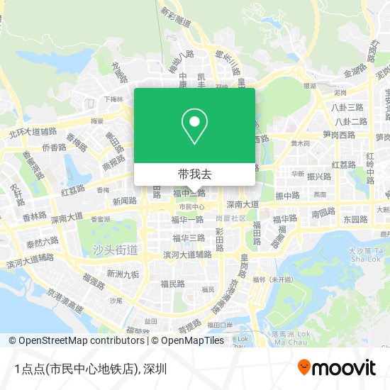 1点点(市民中心地铁店)地图