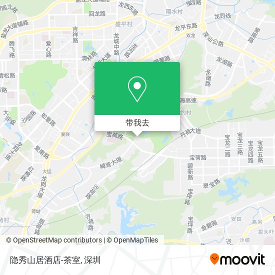 隐秀山居酒店-茶室地图