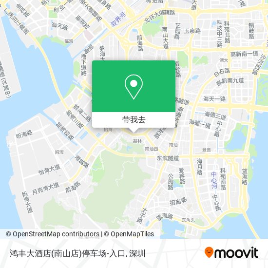 鸿丰大酒店(南山店)停车场-入口地图