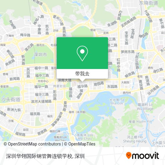 深圳华翎国际钢管舞连锁学校地图