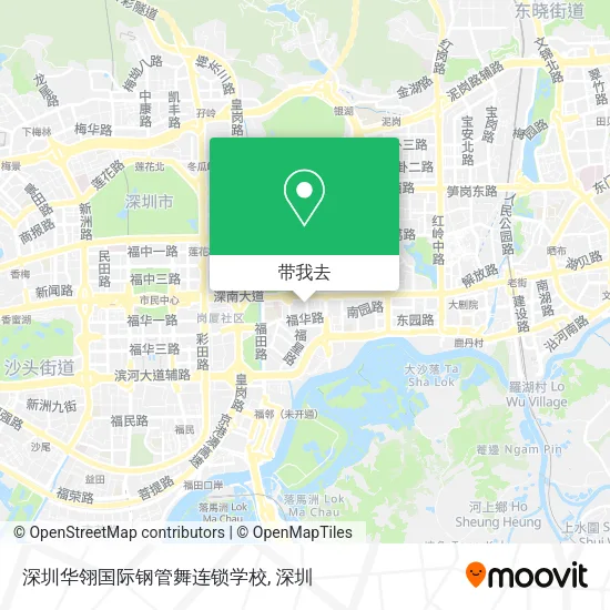 深圳华翎国际钢管舞连锁学校地图