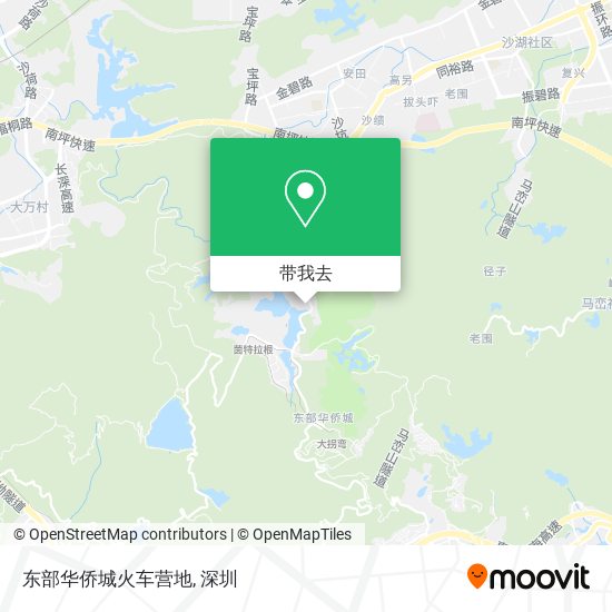 东部华侨城火车营地地图