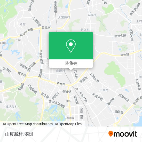 山厦新村地图