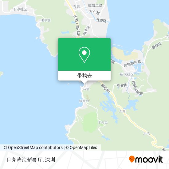 月亮湾海鲜餐厅地图