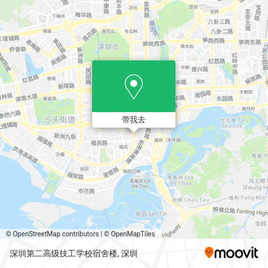 深圳第二高级技工学校宿舍楼地图