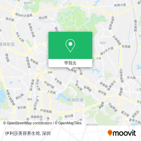 伊利莎美容养生馆地图