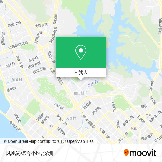 凤凰岗综合小区地图