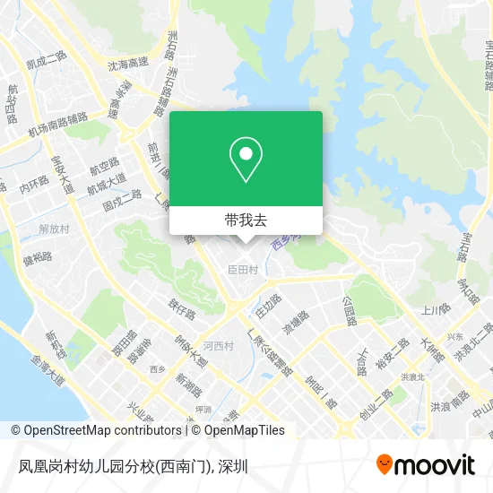 凤凰岗村幼儿园分校(西南门)地图