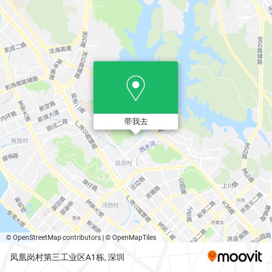 凤凰岗村第三工业区A1栋地图