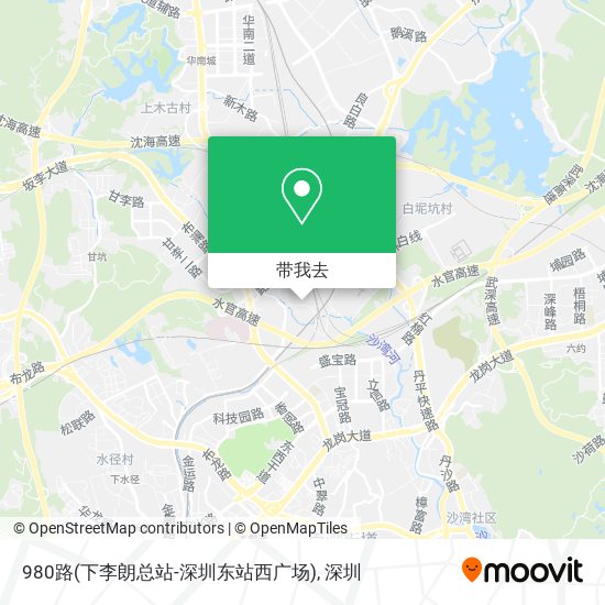 980路(下李朗总站-深圳东站西广场)地图